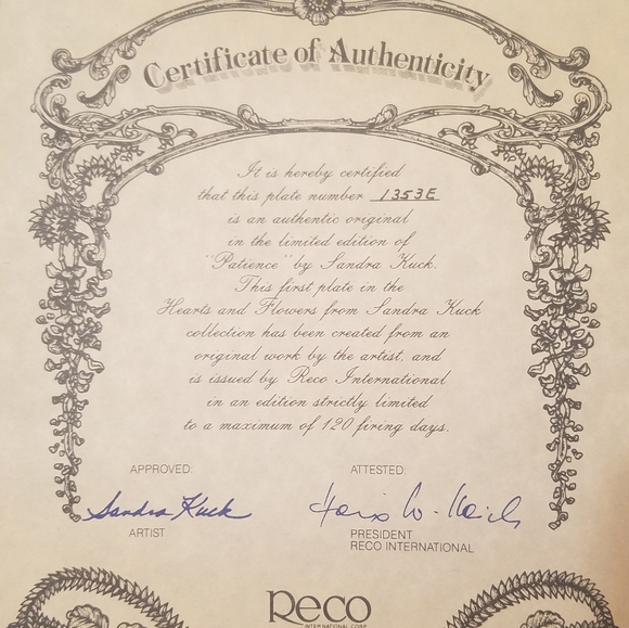 1991 Bradford Exchange "Patience" Plate - Picture 6 of 7